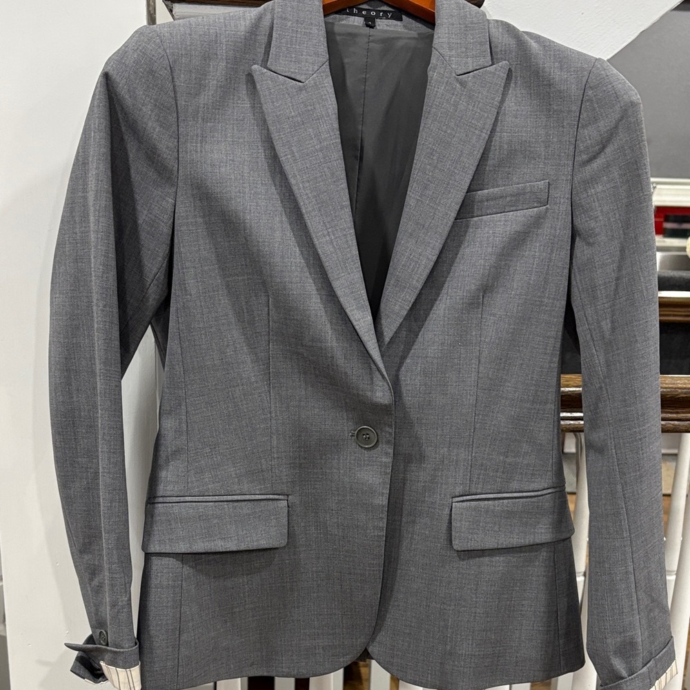 Theory Gray Blazer women